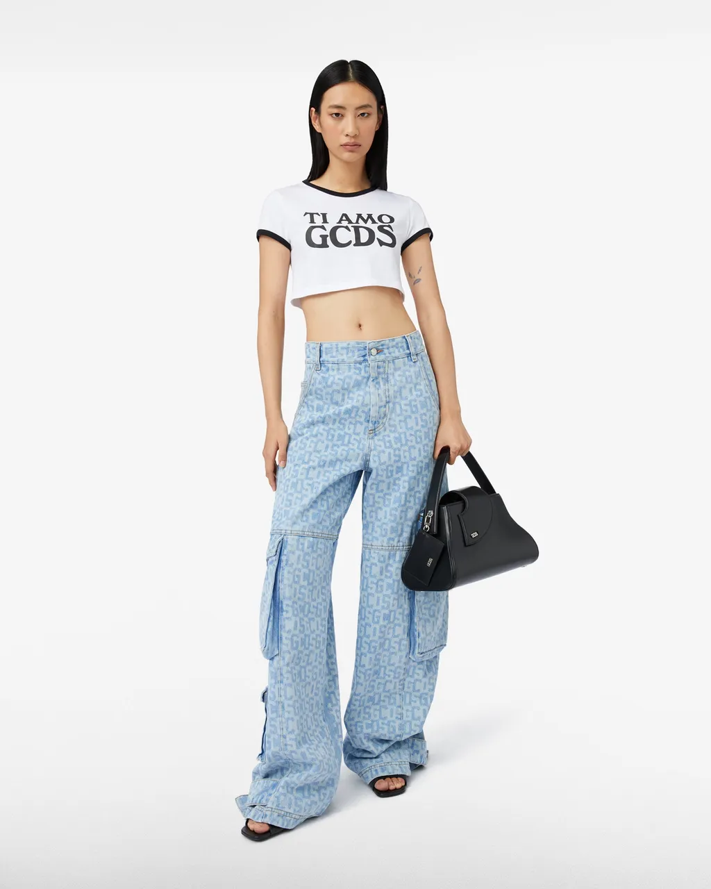 Logo-Print Cargo Jeans