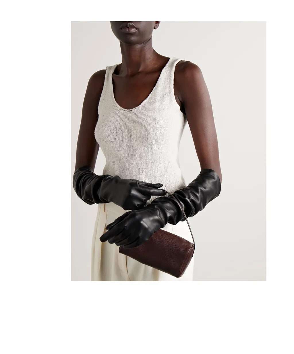 The Row Simon Leather Gloves