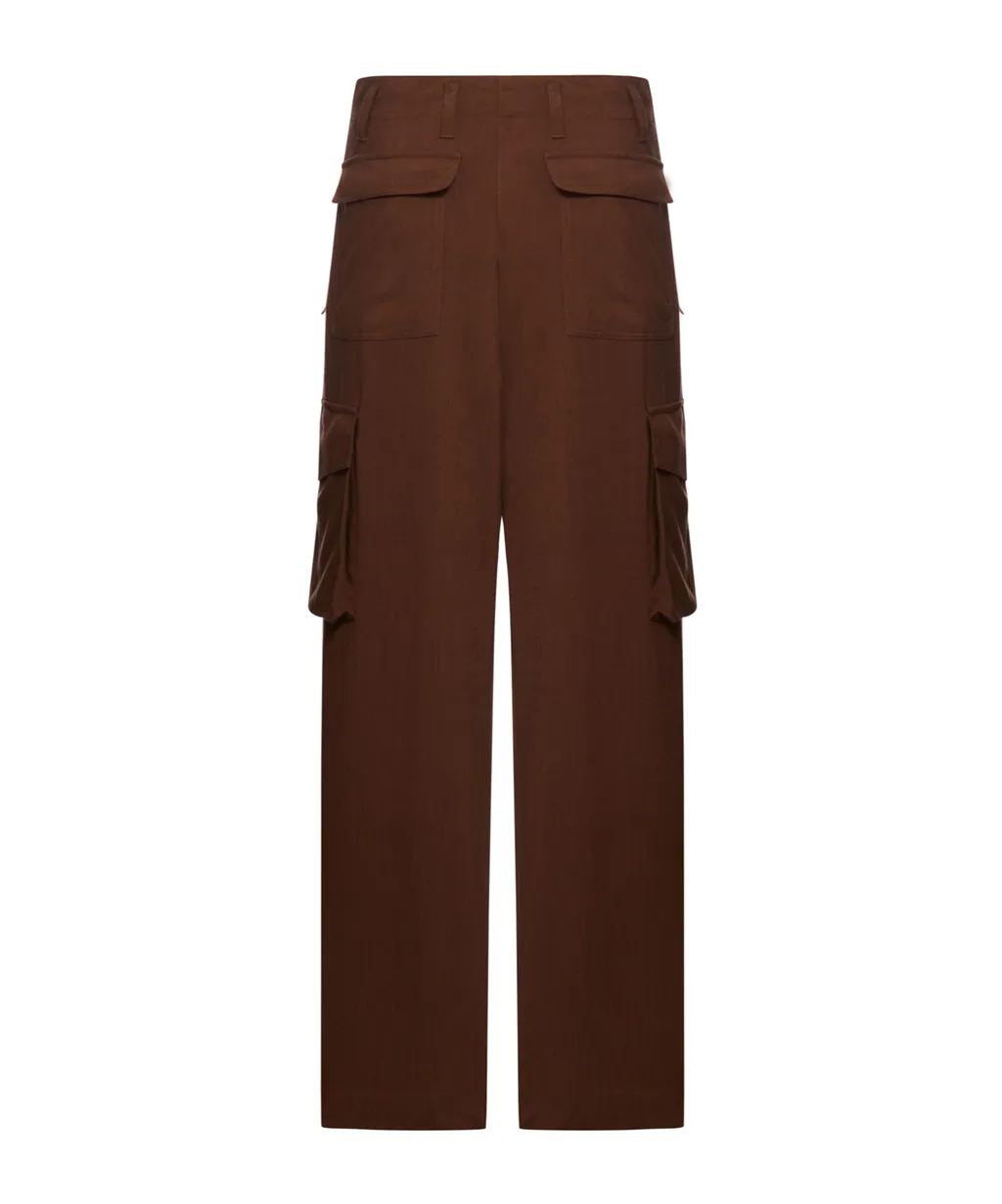 Dries Van Noten Zipped Straight Leg Trousers