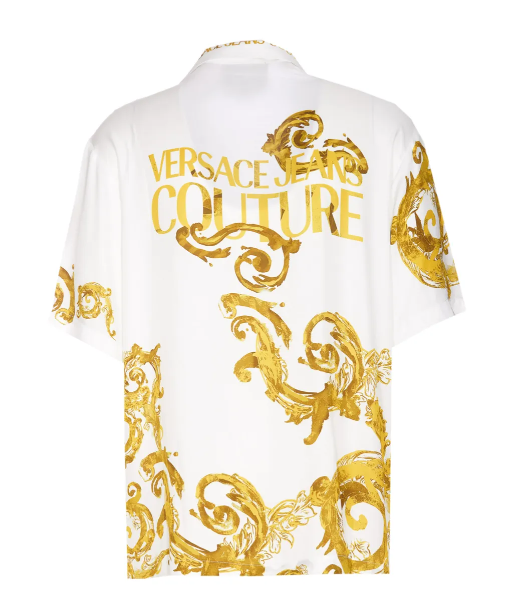 Versace Jeans Couture Baroccoflage Printed Straight Hem Shirt