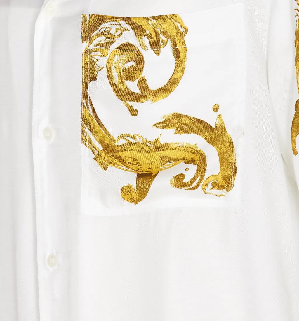 Versace Jeans Couture Baroccoflage Printed Straight Hem Shirt