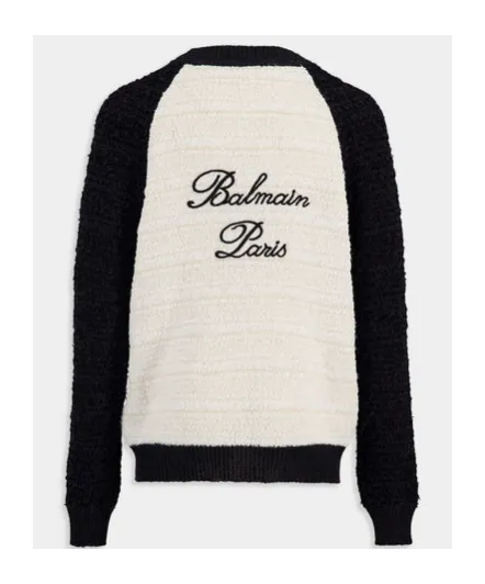 Balmain Two-Toned Tweed Cardigan