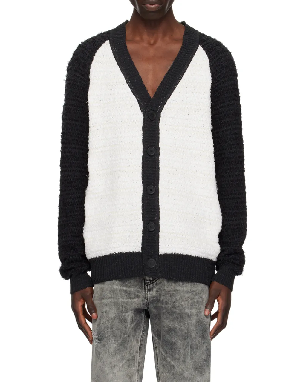 Balmain Two-Toned Tweed Cardigan