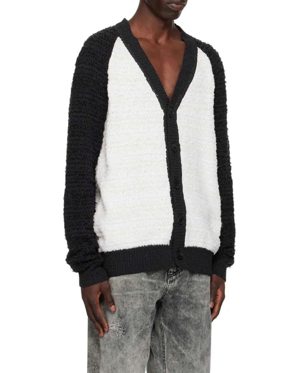 Balmain Two-Toned Tweed Cardigan