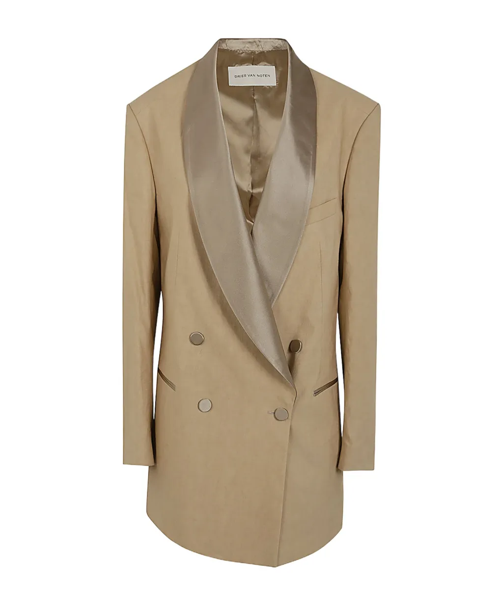 Dries Van Noten Double-Breasted Long-Sleeved Jacket