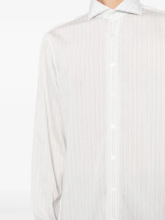 Striped Button-Up Shirt