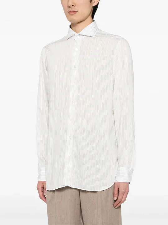 Striped Button-Up Shirt