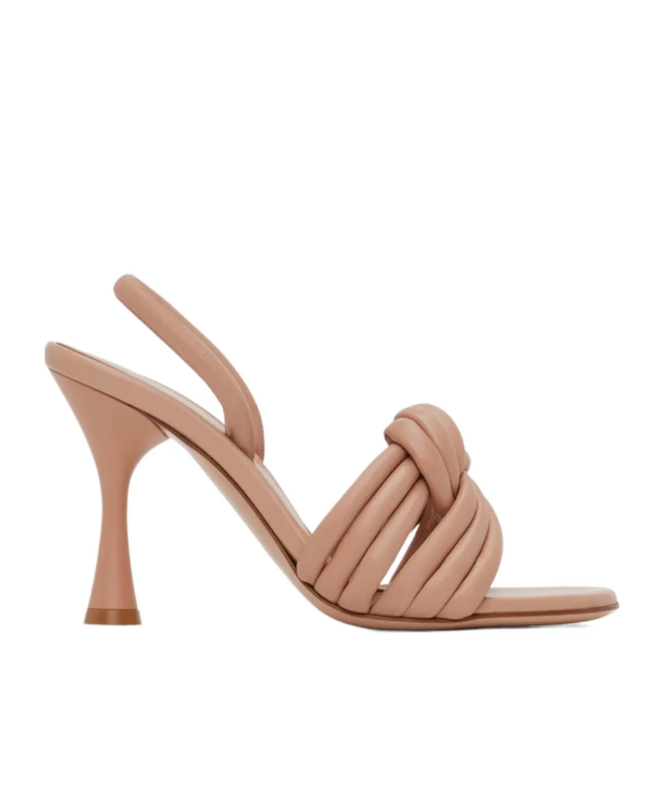 Knot Detail Heeled Sandals