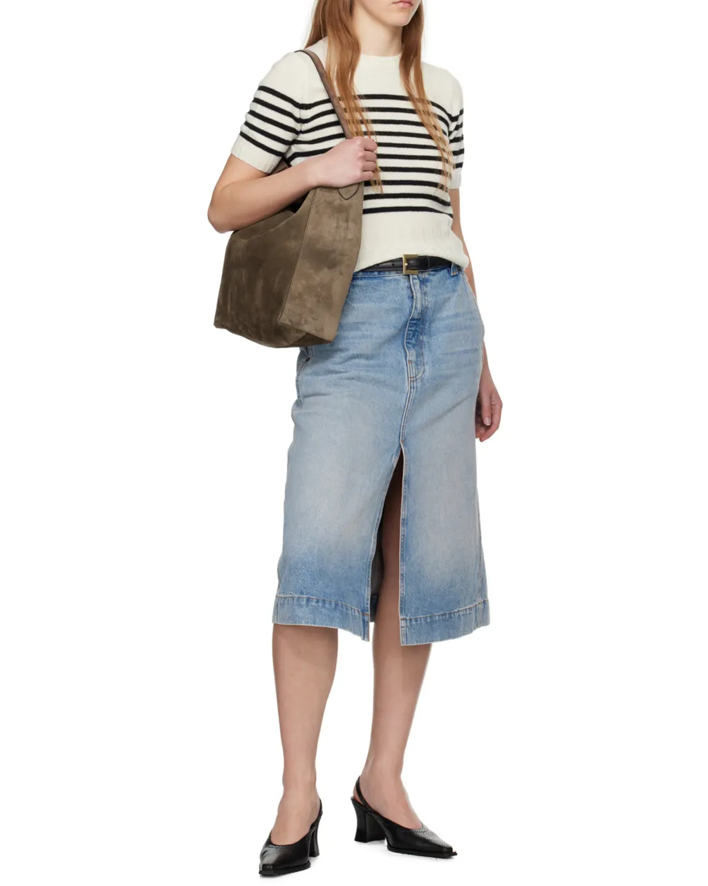 Khaite Frida Open Top Tote Bag