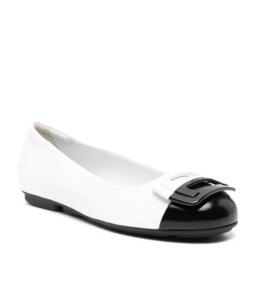 H661 Leather Ballerina Shoes