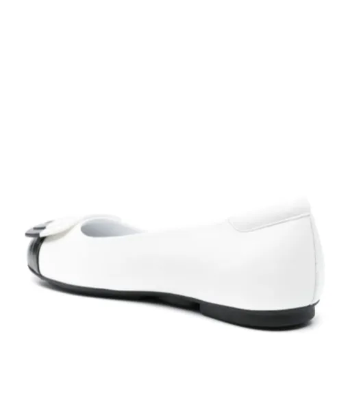 H661 Leather Ballerina Shoes