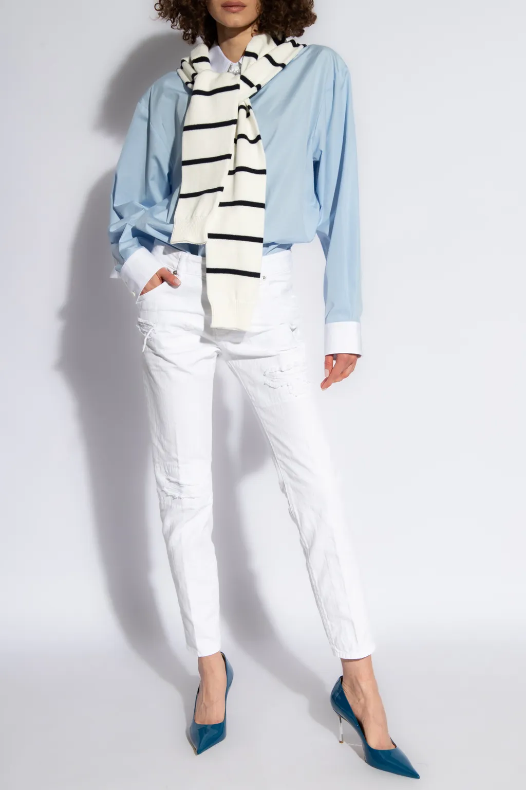 Dsquared2 Logo-Brooch Button-Up Shirt