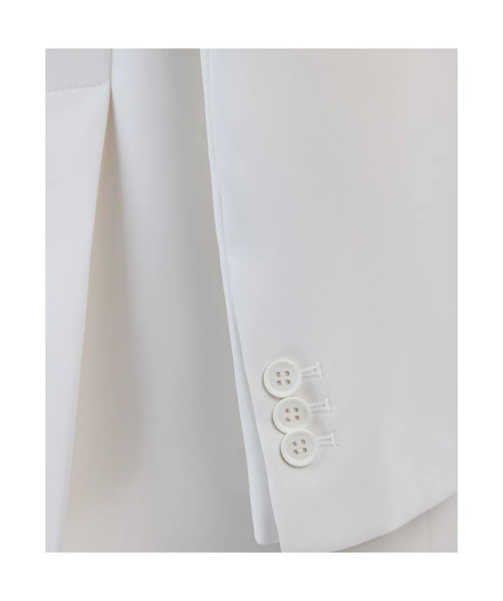 Double Lapel Single-Breasted Suit Jacket