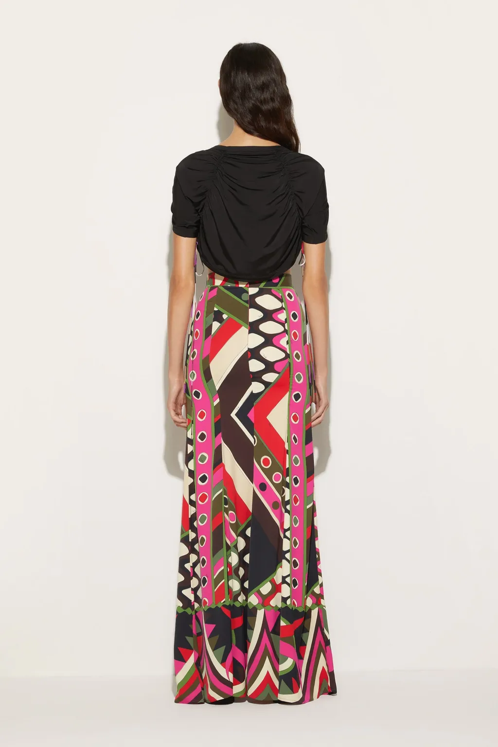 Vivara-Print Maxi Skirt