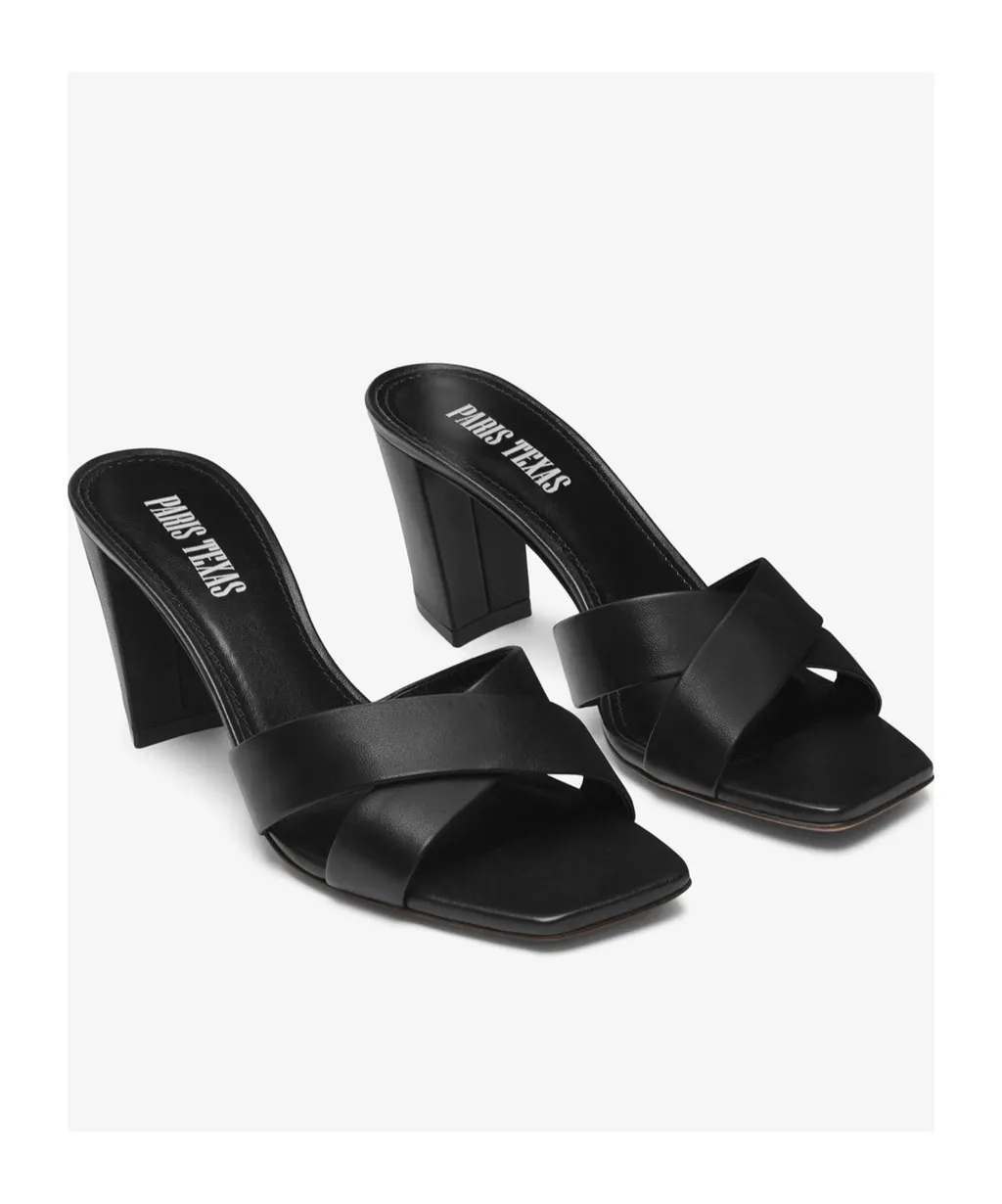 Paris Texas Dafne Crossover Strap Mules