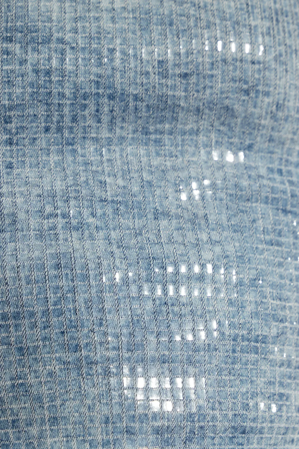 Diesel Shi Denim Style Printed Bustier Top