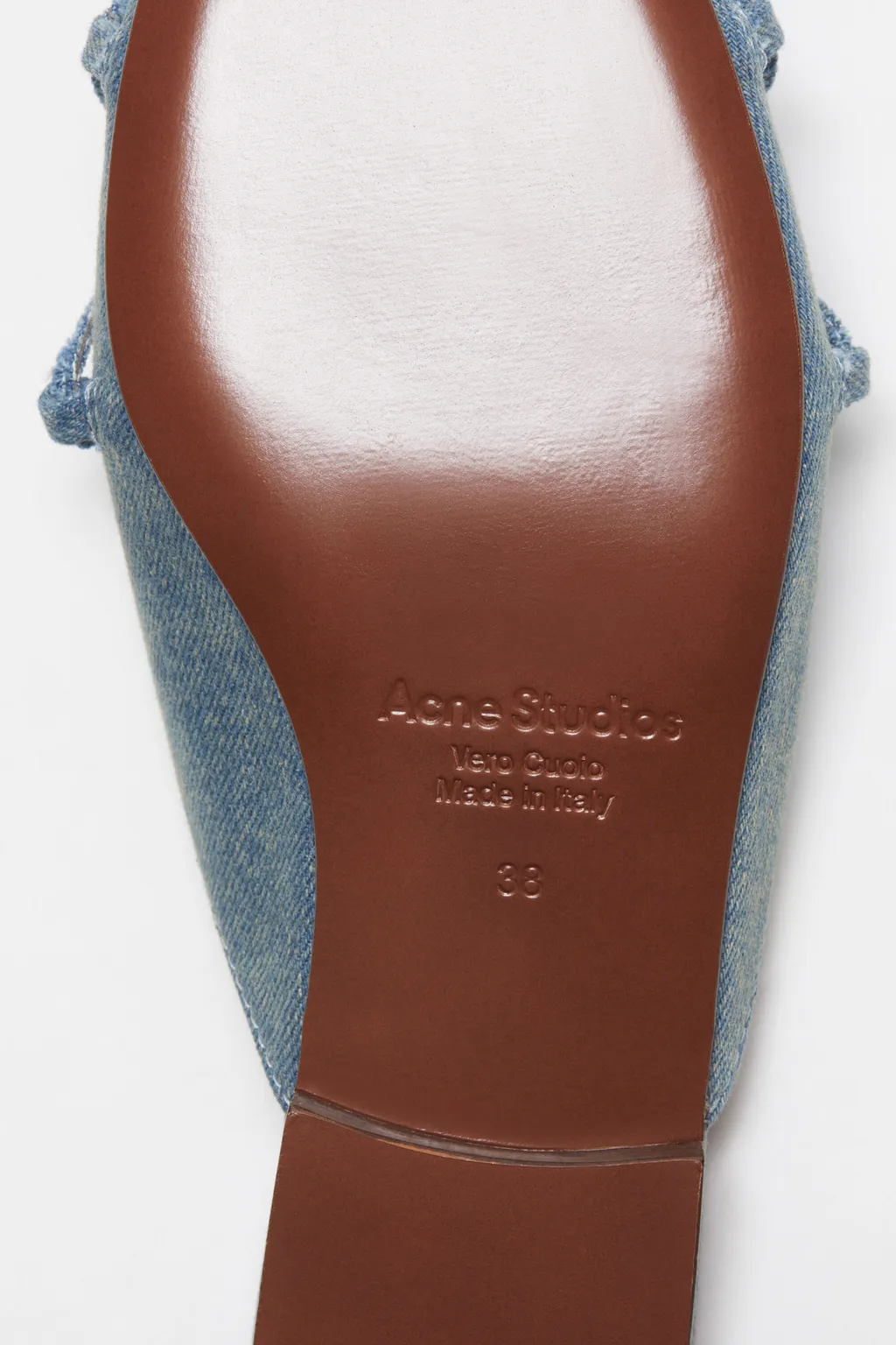 Lace-Up Denim Slippers