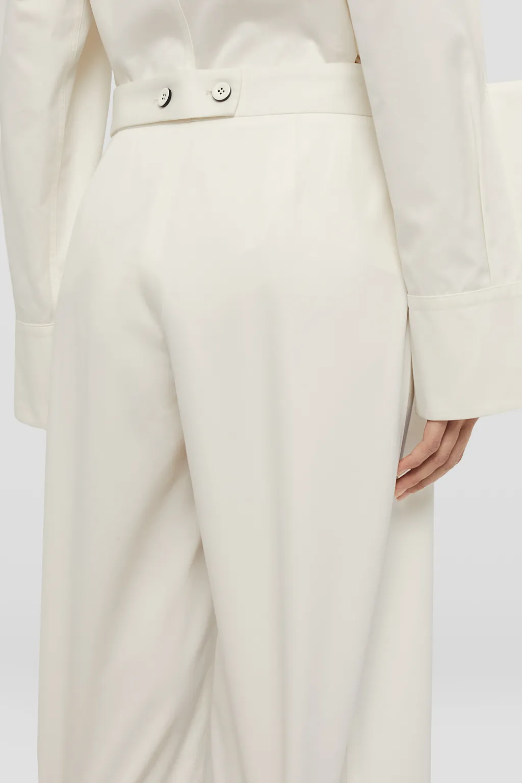 Jil Sander Wide Leg Pleated Pants