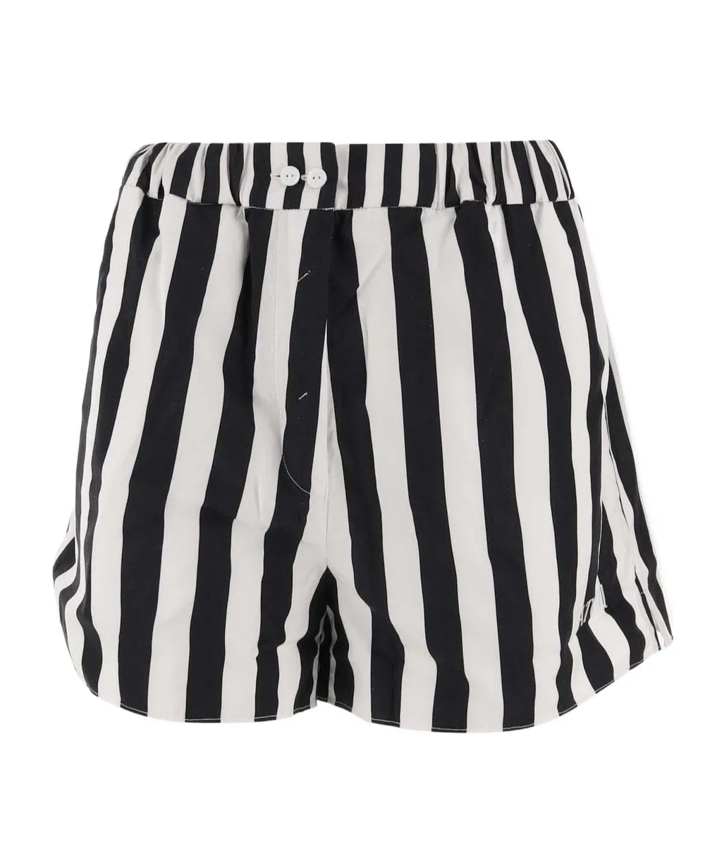 Patou Riviera Striped Bermuda Shorts