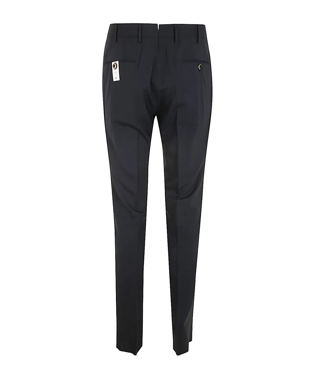Mid-Rise Slim-Fit Trousers