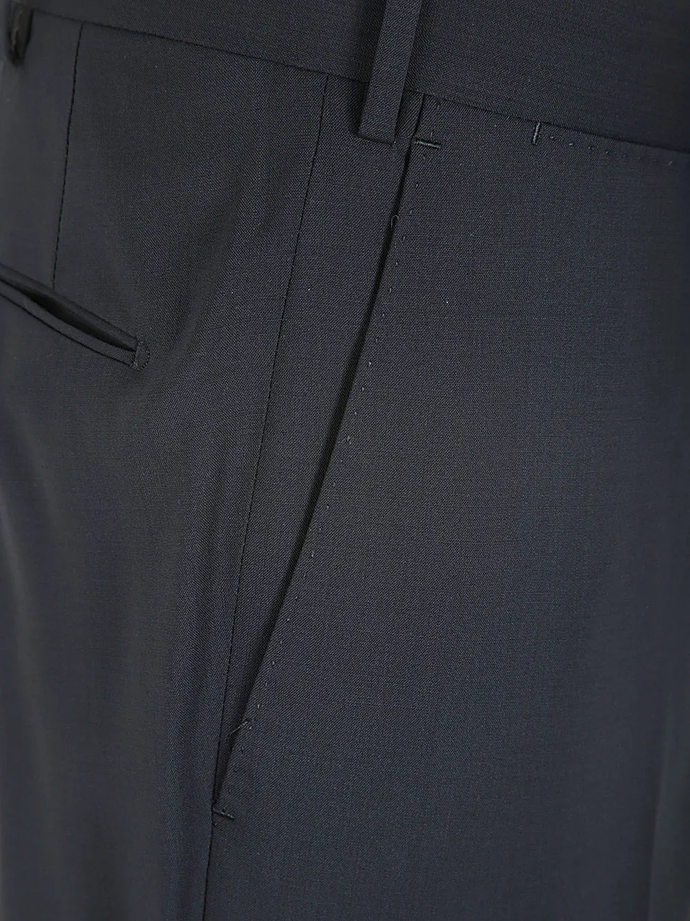 Mid-Rise Slim-Fit Trousers