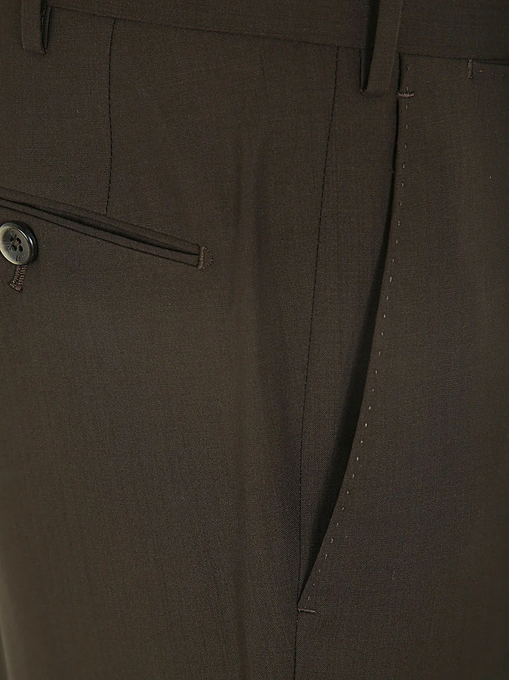 Mid-Rise Slim-Fit Trousers