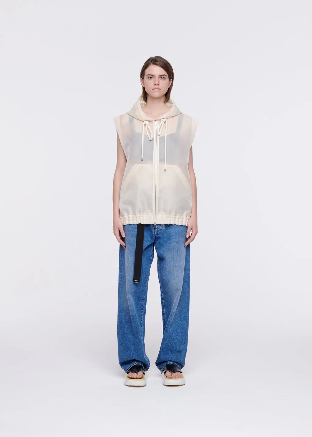 Plan C Hooded Zipper Vest