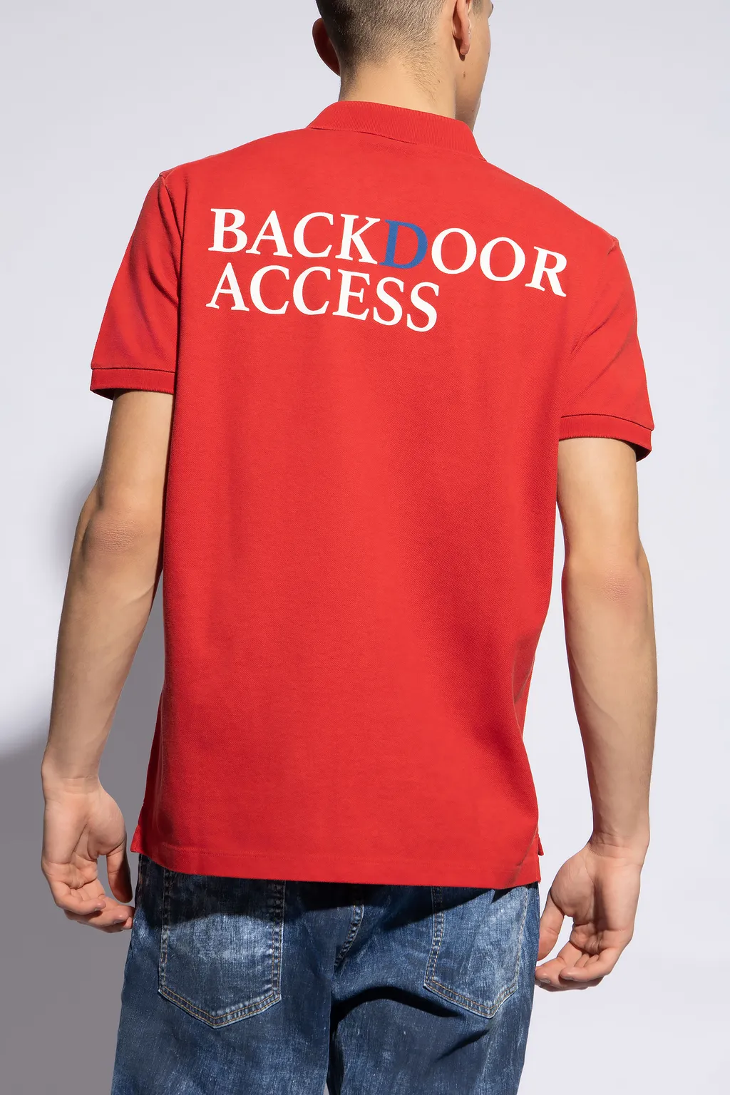 Dsquared2 Logo-Printed Short-Sleeved Polo Shirt