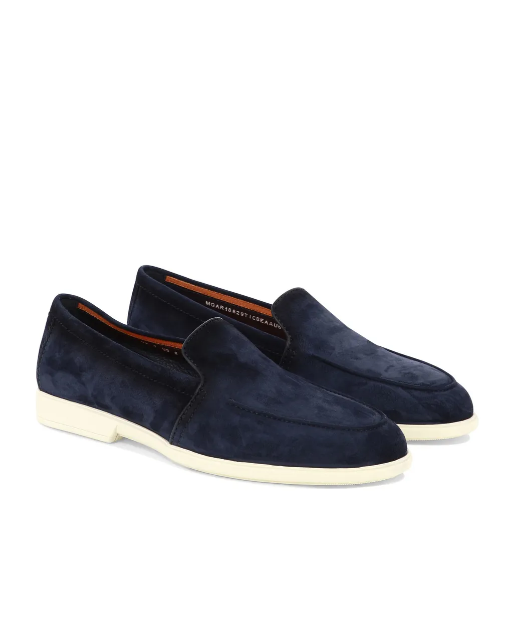 Santoni Malibu Almond Toe Loafers