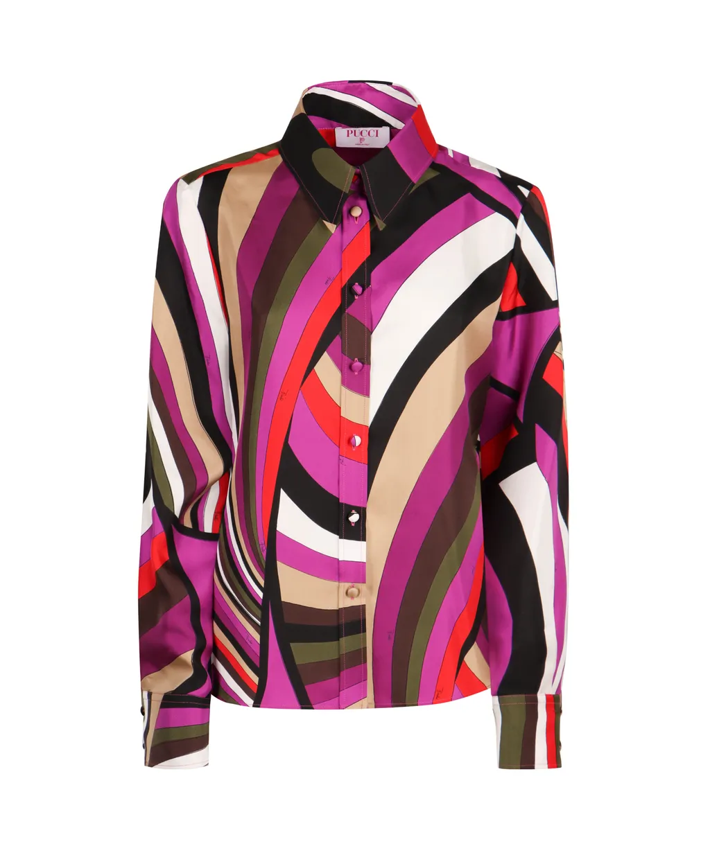 Pucci Iride Printed Long-Sleeved Shirt