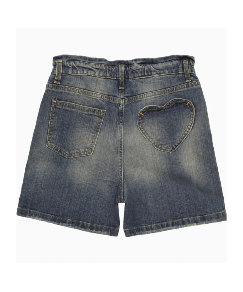 Golden Goose Kids Button Detailed Denim Shorts