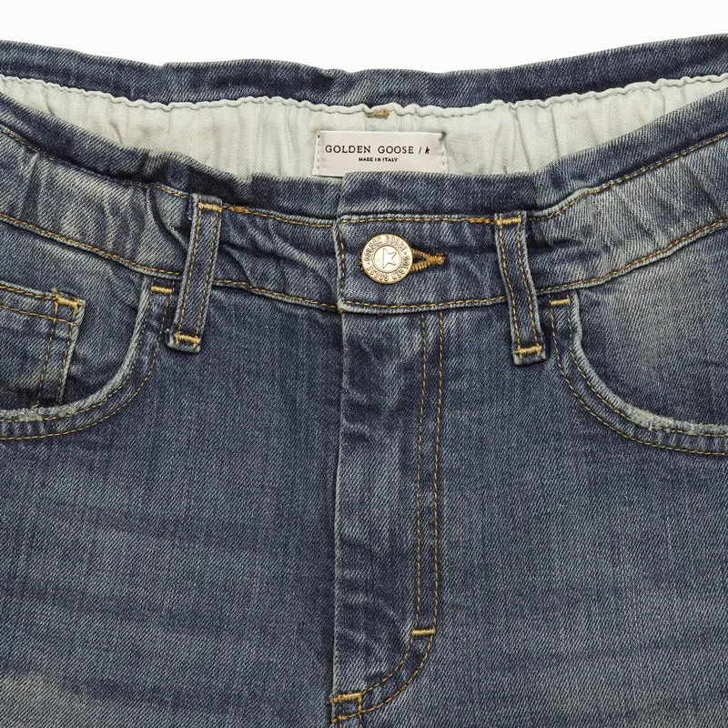 Golden Goose Kids Button Detailed Denim Shorts