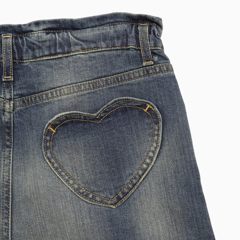 Golden Goose Kids Button Detailed Denim Shorts