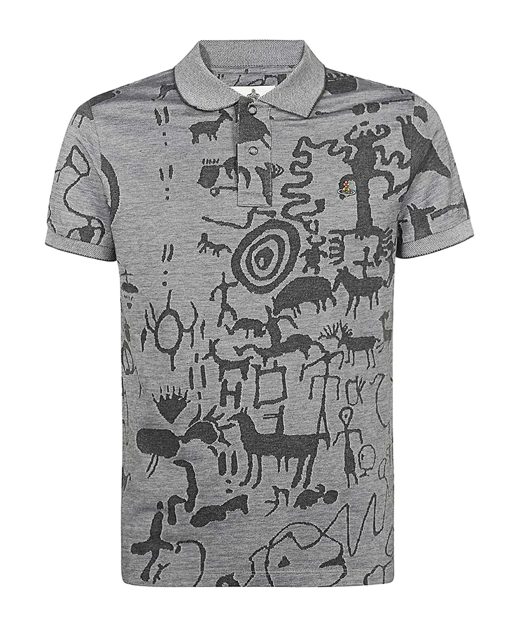 Vivienne Westwood Graphic Print Short-Sleeved Polo Shirt