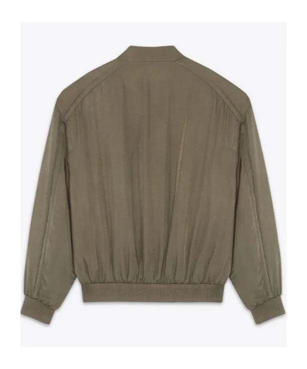 Saint Laurent Zp-Up Teddy Jacket