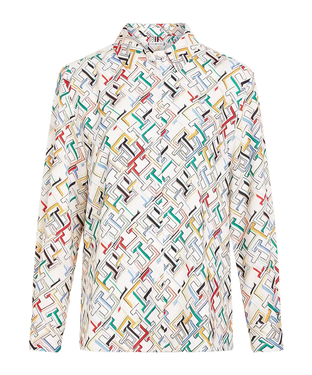 Monogram-Pattern Shirt