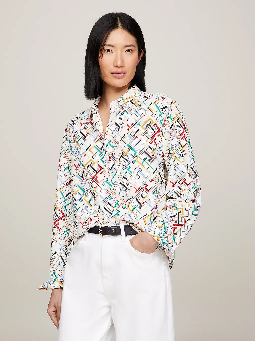 Monogram-Pattern Shirt