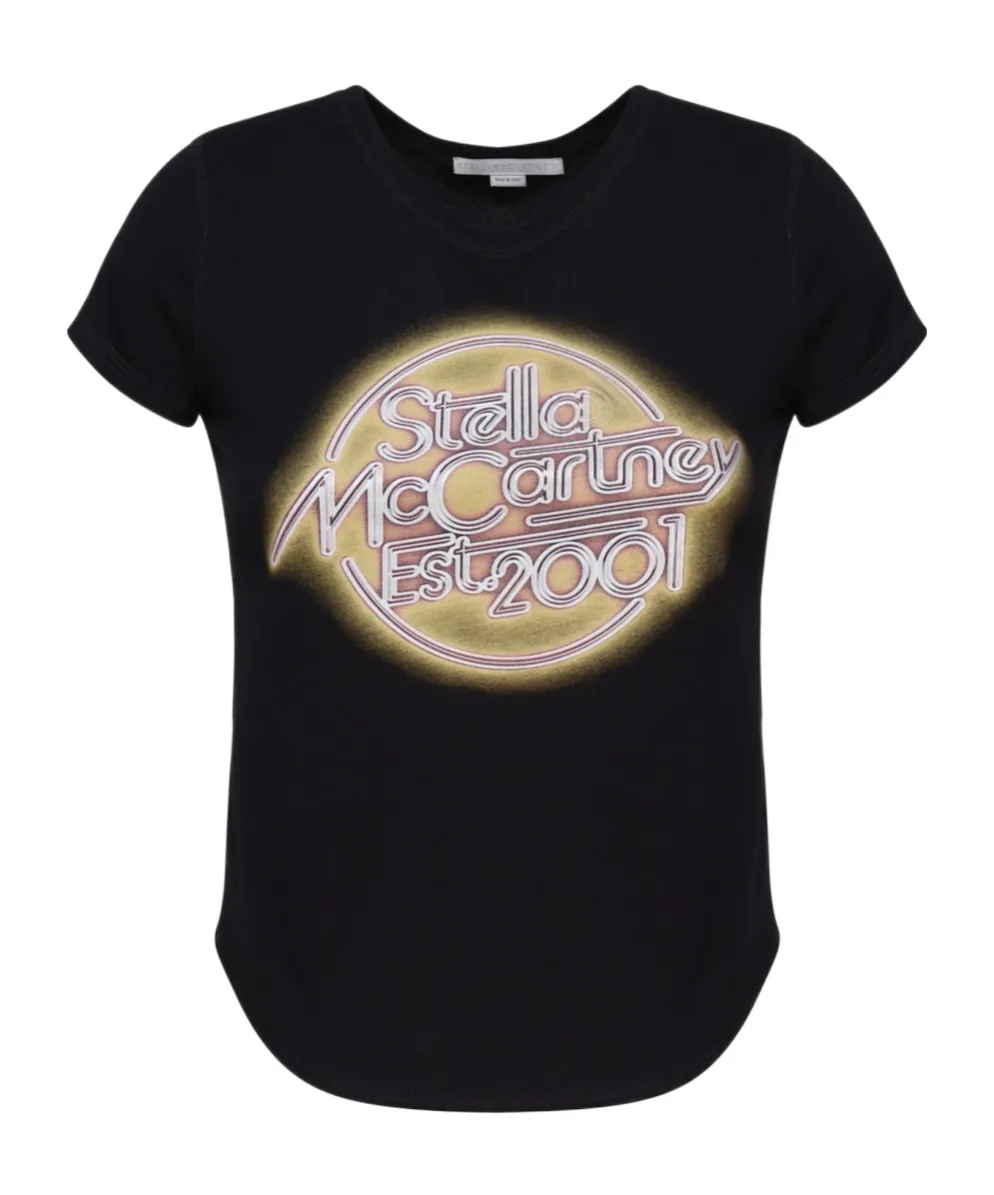 Stella Mccartney Logo Printed Crewneck T-Shirt