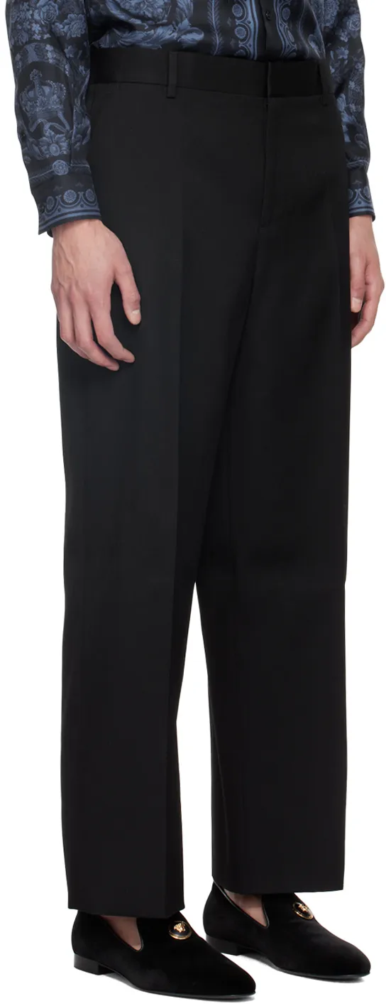Versace Mid-Rise Wide-Leg Trousers