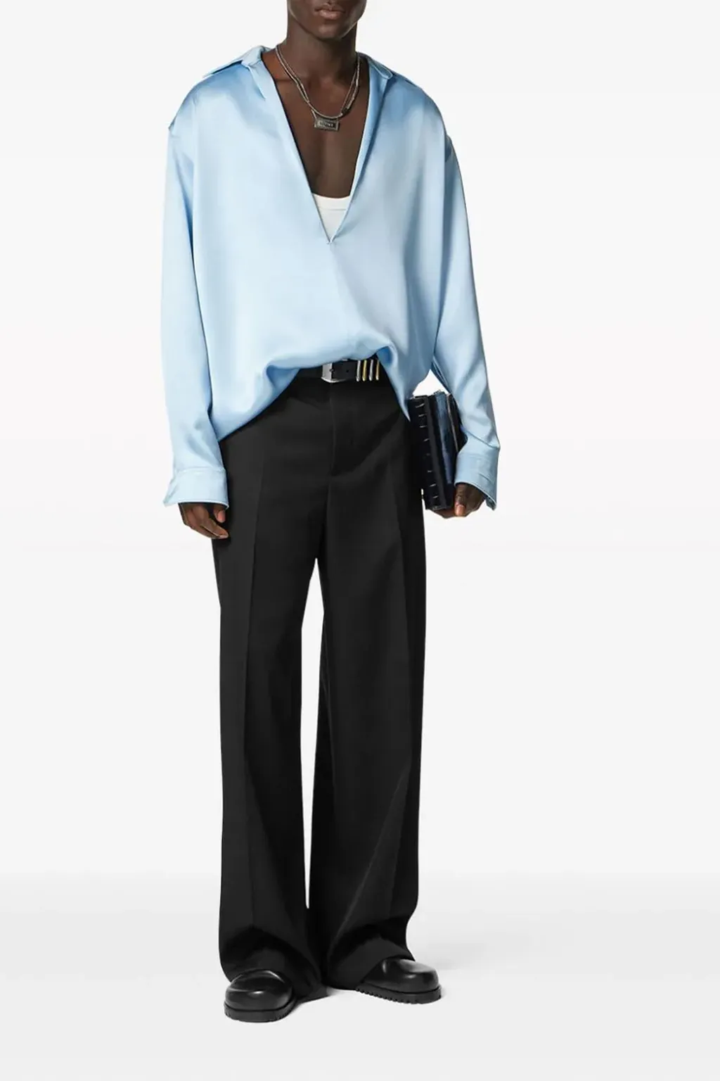 Versace Mid-Rise Wide-Leg Trousers