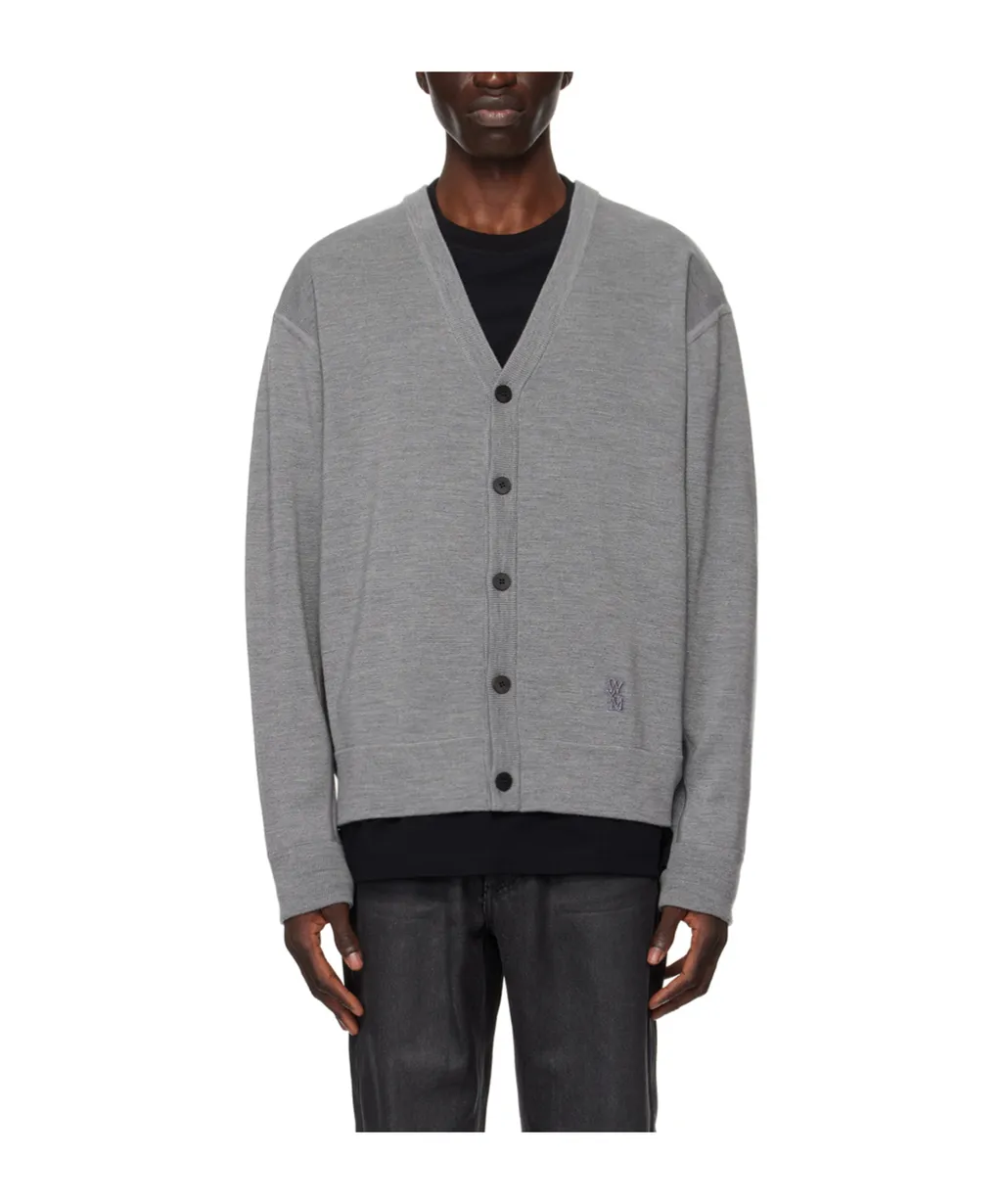 Y-Neck Knitted Cardigan