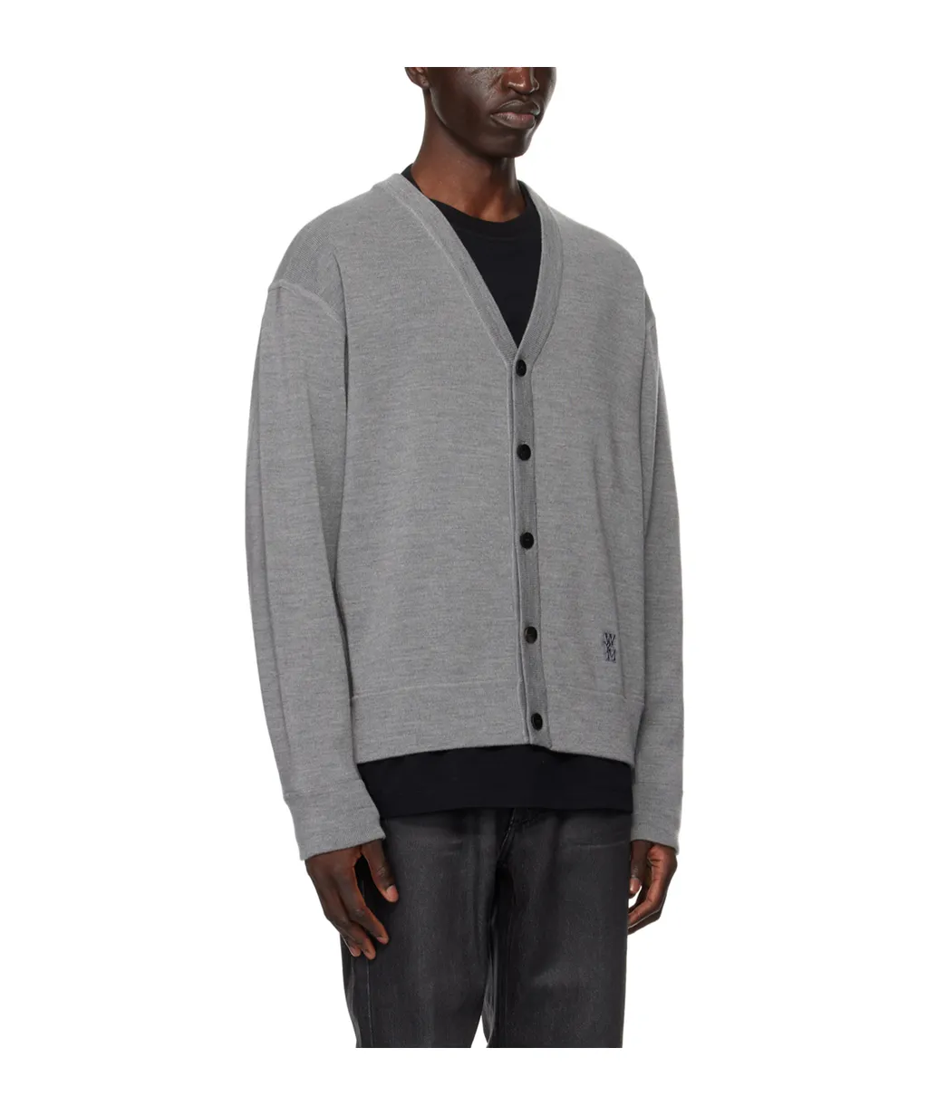 Y-Neck Knitted Cardigan