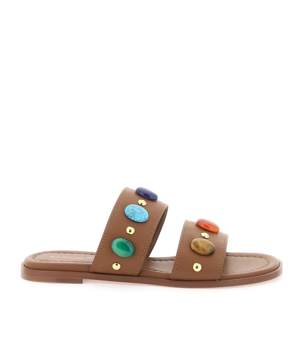 Gianvito Rossi Embellished Strap Flat Sandals