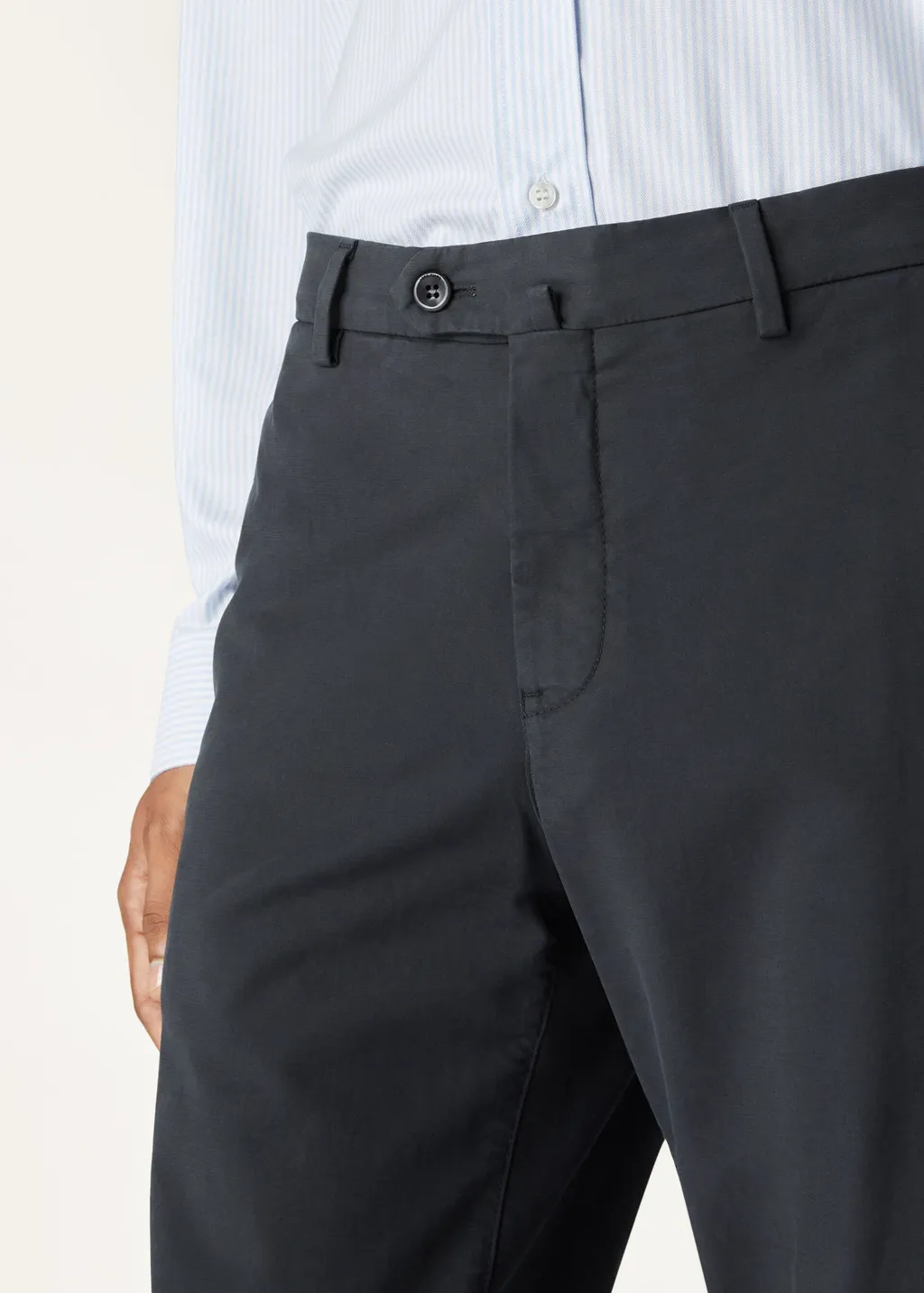 Belt-Loop Casual Pants
