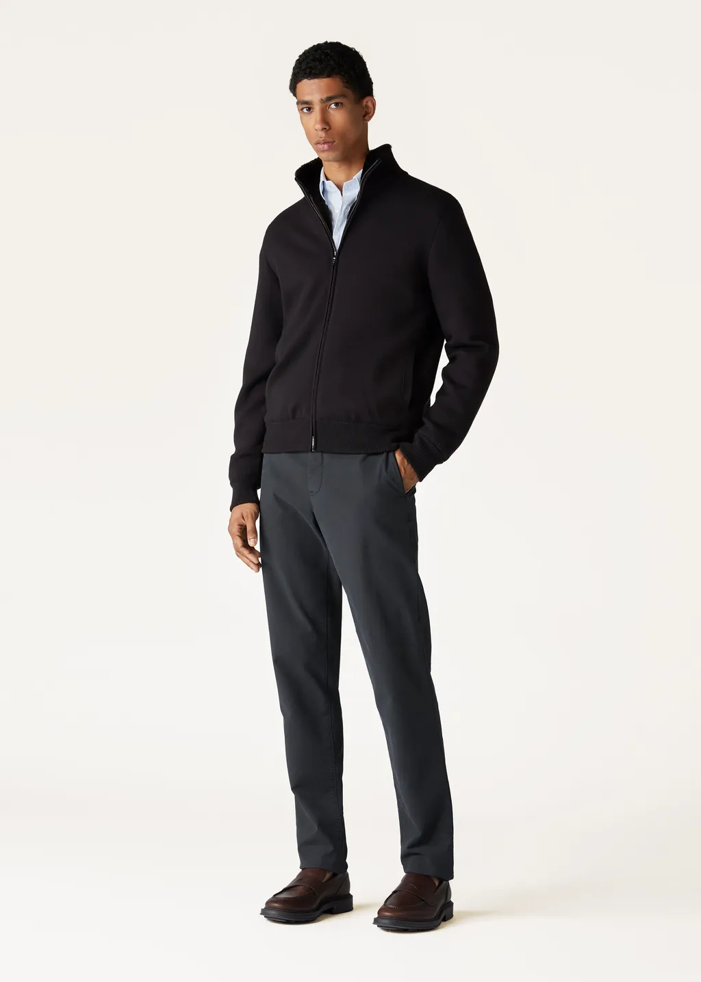 Belt-Loop Casual Pants