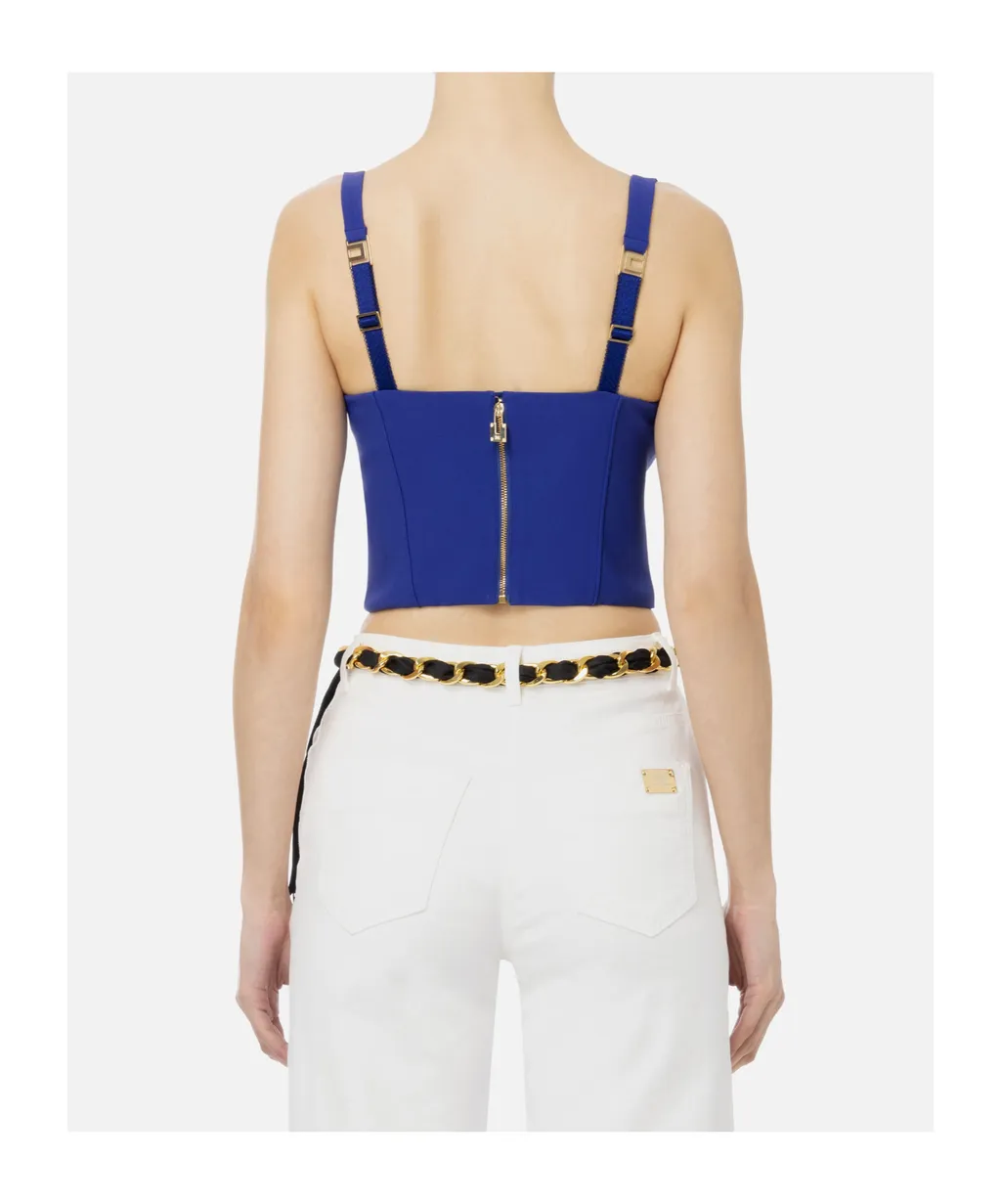 Crepe Corset Vest