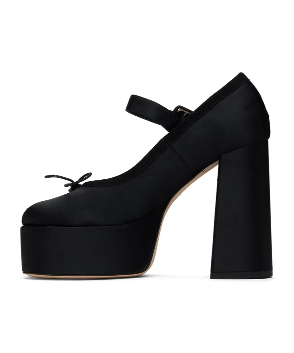 Heart Toe Platform Pumps