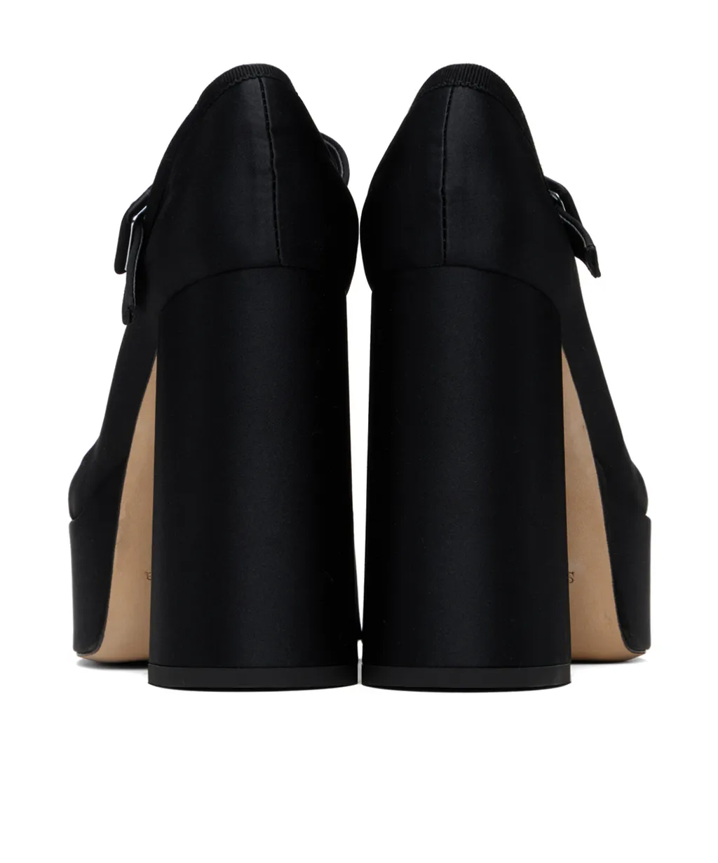 Heart Toe Platform Pumps