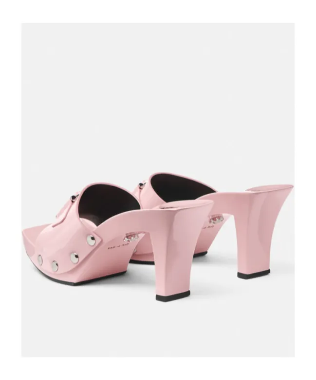 Medusa Head Leather Mules