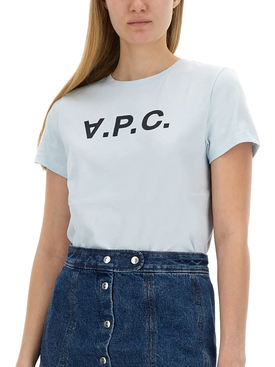 A.P.C. Logo Printed Crewneck T-Shirt